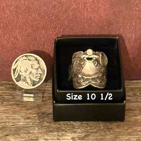 Handmade Jewelry - Sterling Silver Horse Saddle Ring Size 10.5
